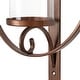 preview thumbnail 9 of 21, Kate and Laurel Doria Round Glass and Metal Wall Sconce - 12x22