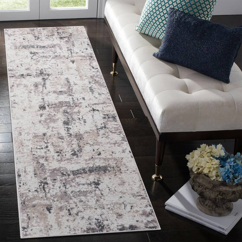 LOOM & LUXE Collection Cream/Brown/Traditional Non-Shedding Area Rug