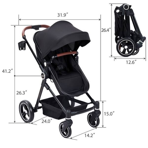 2 in1 Baby Stroller, High Landscape Infant Stroller Bed Bath & Beyond