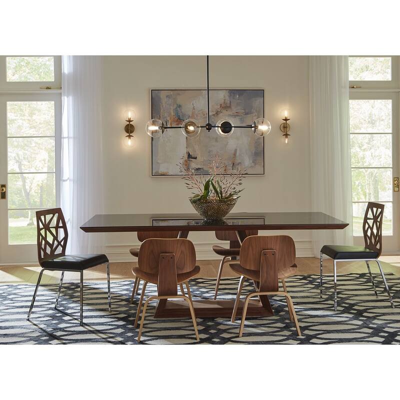 Atwell Collection Two-Light Brushed Bronze Mid-Century Modern Wall Sconce - 5.87 in x 6.75 in x 18 in