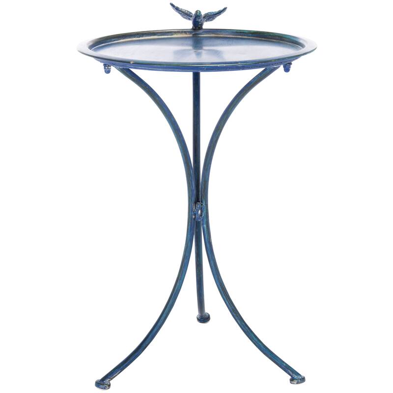 SAFAVIEH Jackeline Iron Outdoor Bird Bath - 21 In. W x 19 In. D x 29 In. H - 21Wx19Dx29H