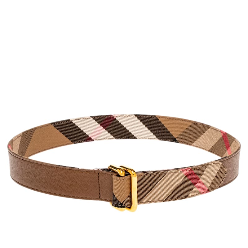 Burberry Reversible Check Pattern Belt