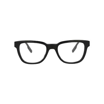 Montblanc Square-Frame Acetate Optical Frames, Transparent Lens, Shiny Black Frame