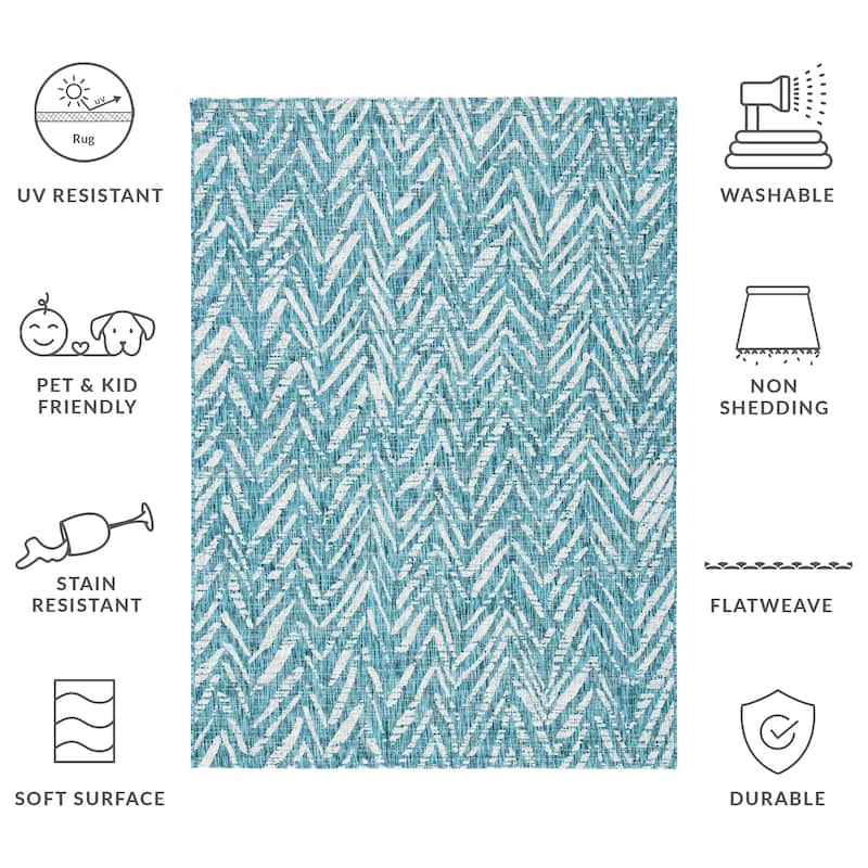 SAFAVIEH Courtyard Thin Indoor/ Outdoor Waterproof Patio Backyard Rug