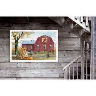 Billy Jacobs Art Print – Tulip Quilt Block Barn BJ1022 – Framed Or Plaque Options