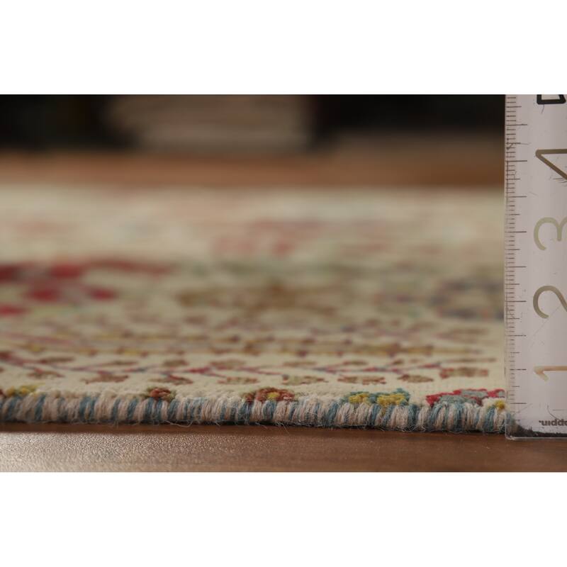 Hand Knotted Oriental 100% Wool Carpet Traditional All-Over Beige & Ivories Ziegler Area Rug - 7' 7'' X 5' 7''