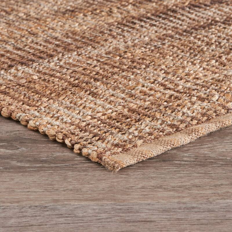 Nevaeh Farmhouse Geometric Braided Jute Indoor Area Rug by Sevita