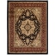preview thumbnail 44 of 135, SAFAVIEH Lyndhurst Feryal Traditional Oriental Medallion Rug 8' x 10' - Black/Red
