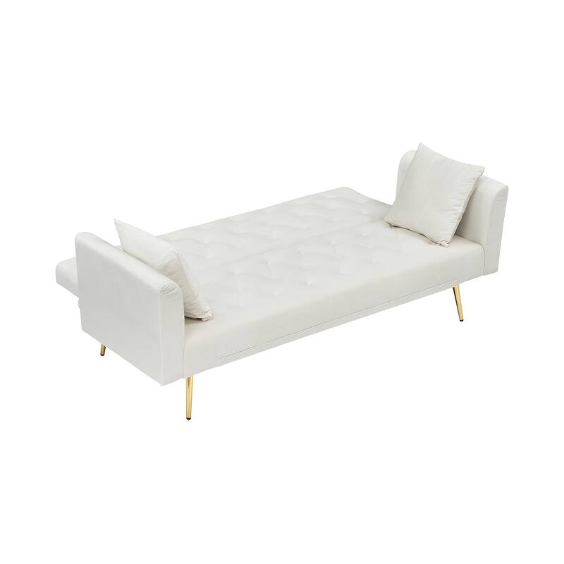 71" Convertible Double Folding Living Room Sofa Bed
