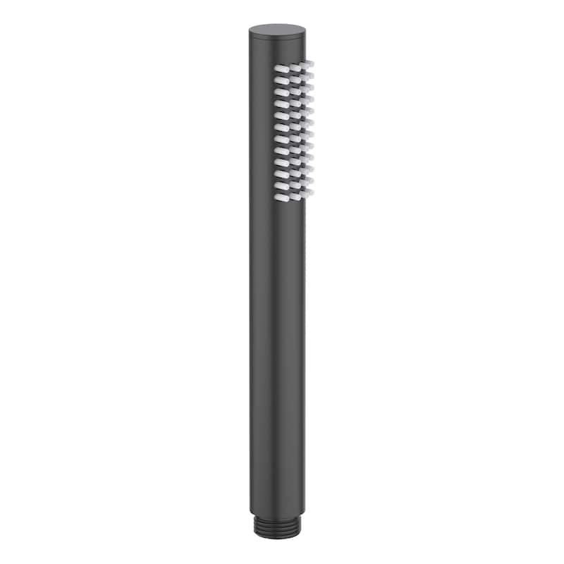 Circular Metal Handheld Shower Head - Matte Black