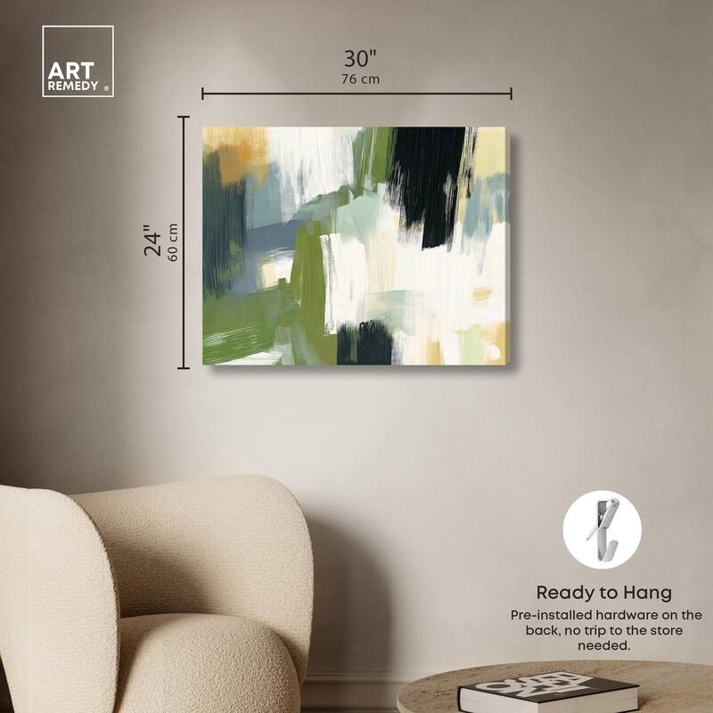Moss Layers I Canvas by Art Remedy, Gallery Wrapped