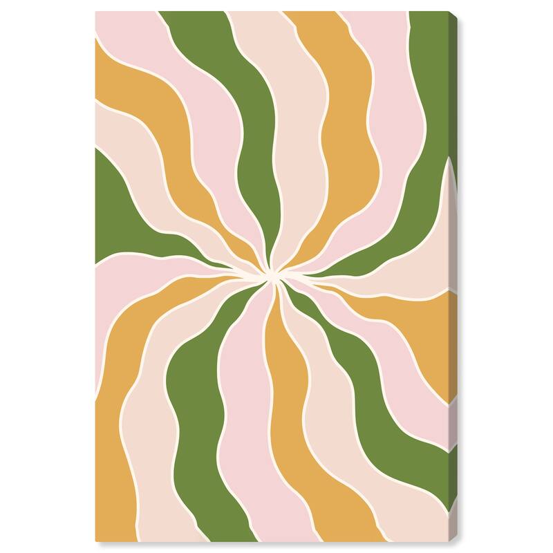 Wynwood Studio Canvas Abstract Fairy Tulle Gold and Light Pink Modern & Contemporary Wall Art Canvas Print - 30 x 20