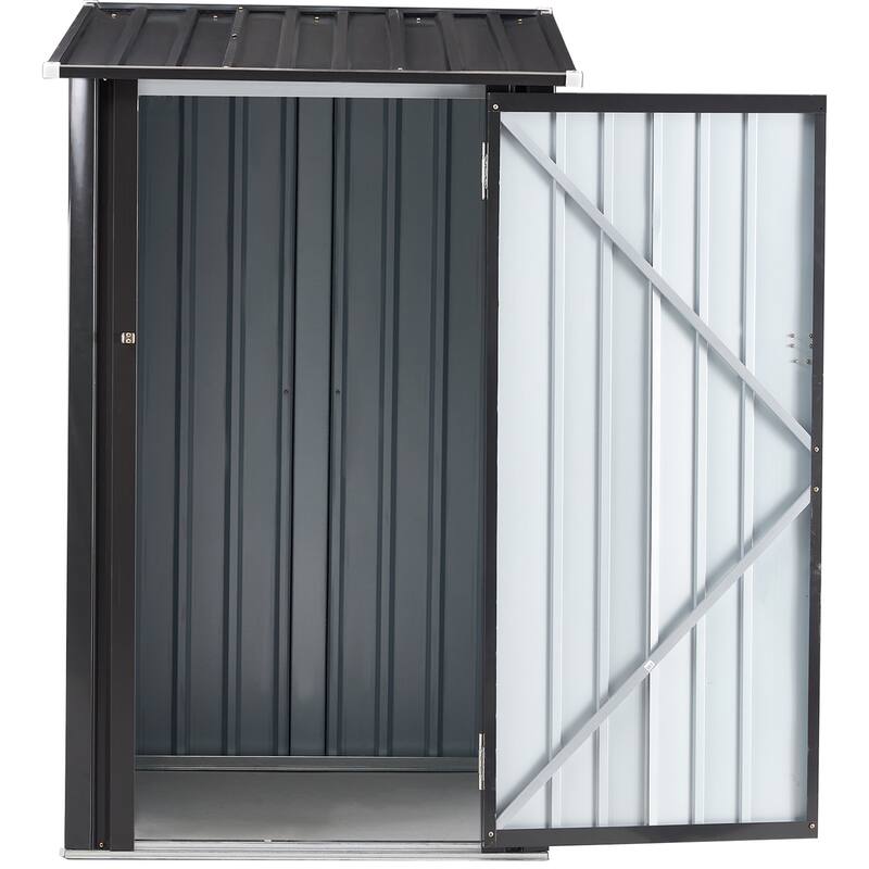 Outdoor Storage Shed, 3 x 3 FT Metal Steel