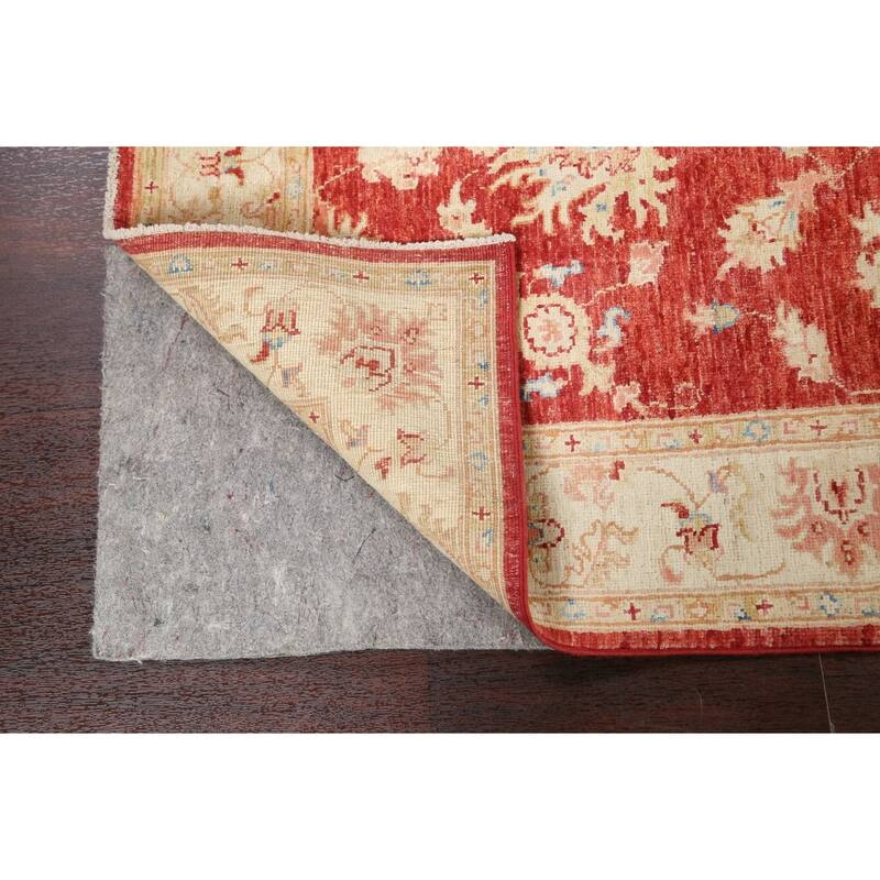 Vegetable Dye Floral Chobi Peshawar Area Rug Hand-knotted Wool Carpet - 3'3" x 5'3"