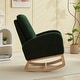preview thumbnail 60 of 75, Upholstered Rocking Chair Nursery Chair with High Back and Side Pocket