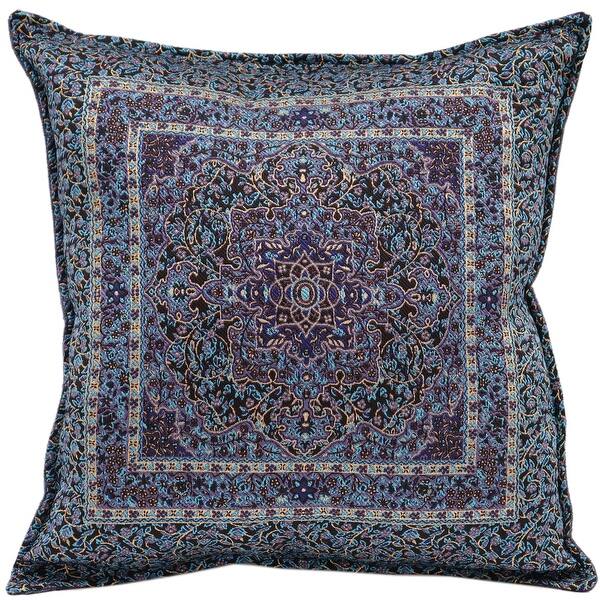 slide 2 of 11, Moroccan Sultan Decorative Throw Pillow Blue/Gold