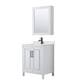 Option White / Giotto Quartz Top / Matte Black Hardware