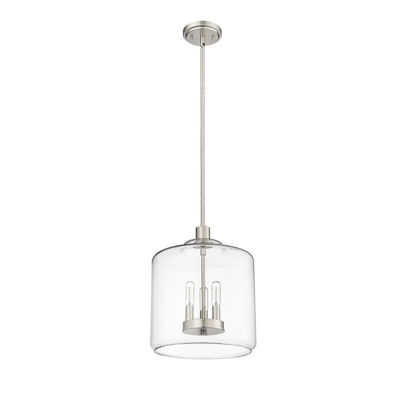 Millennium Lighting Asheville 3 Light Pendant Fixture with Clear Glass Shades