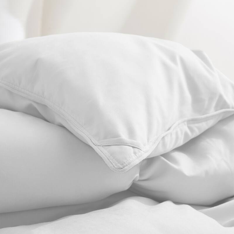 All Season White Goose Feather Fiber & Down Duvet Comforter