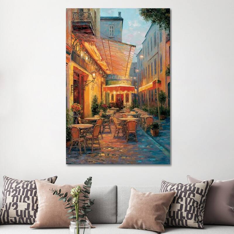iCanvas "Cafe Van Gogh 2008, Arles France" by Haixia Liu Canvas Print