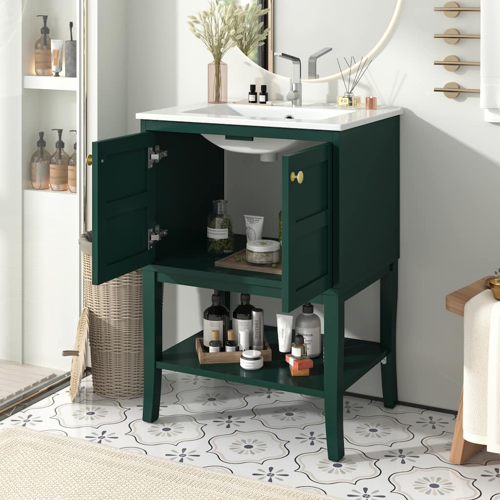 24'' Bathroom Vanity with Top Sink
