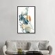 preview thumbnail 15 of 13, iCanvas "Abstract In Blue And Terracotta" by Sophie Rodionov Framed