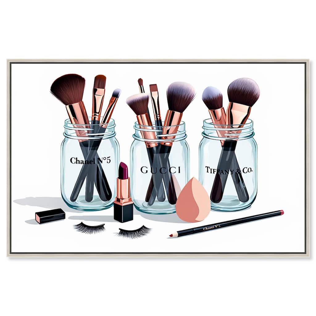 Glamour Glassware Canvas by Art Remedy