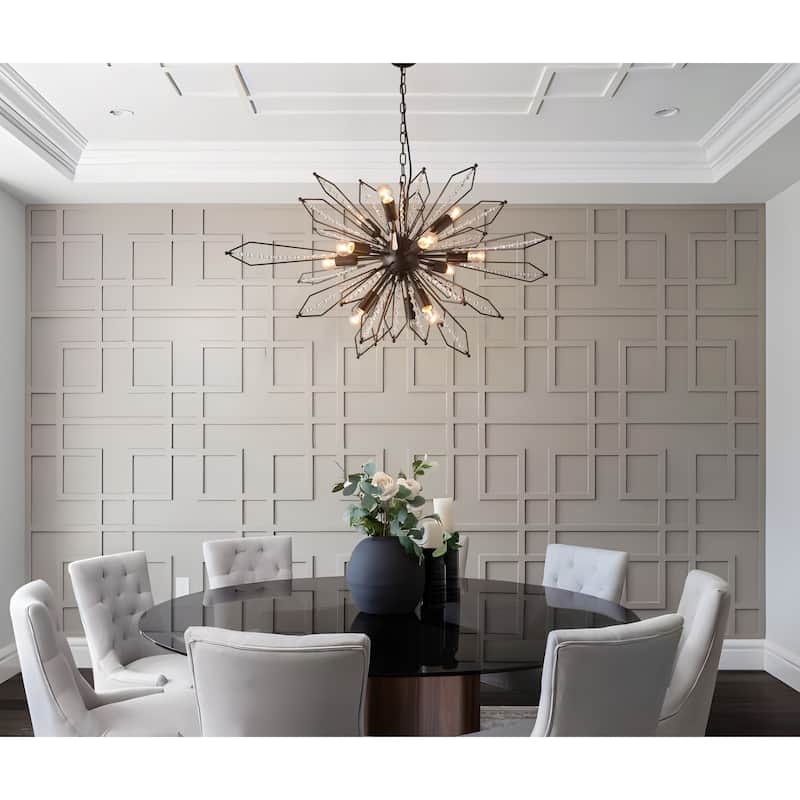 Orbital 12-Light Kitchen Island Pendant Sputnik Chandelier - N/A