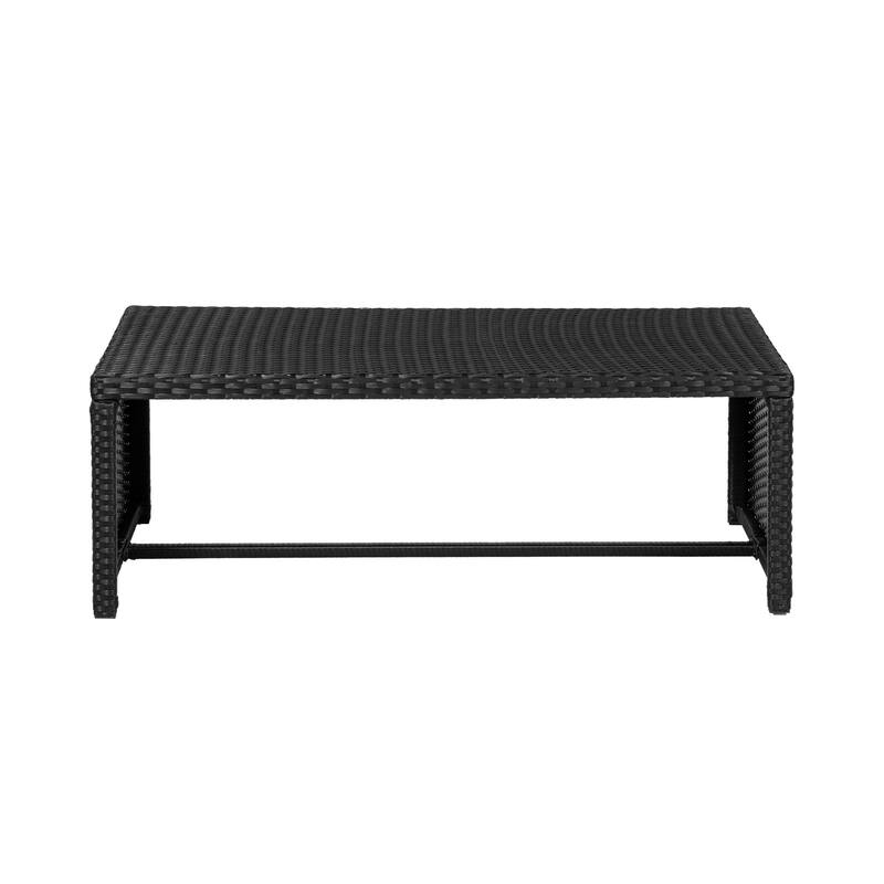 Audy Outdoor 4-Piece Cushioned Rattan Patio Furniture Chat Set