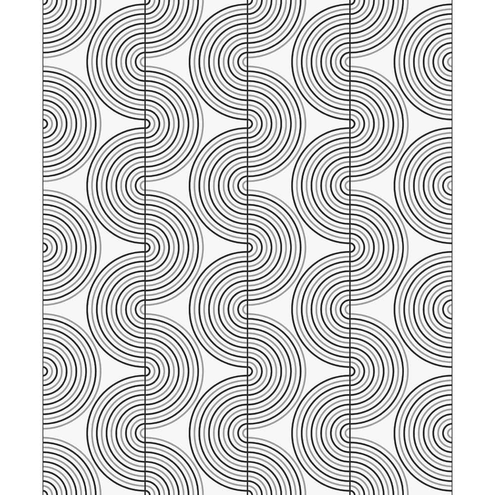 NextWall Zen Geo Peel and Stick Wallpaper