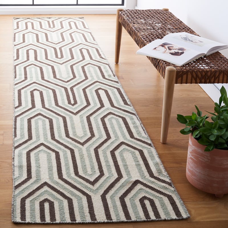 SAFAVIEH Handmade Flatweave Dhurries Keti Modern Moroccan Wool Rug