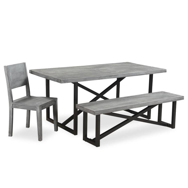 Raven Dining bench - Grey