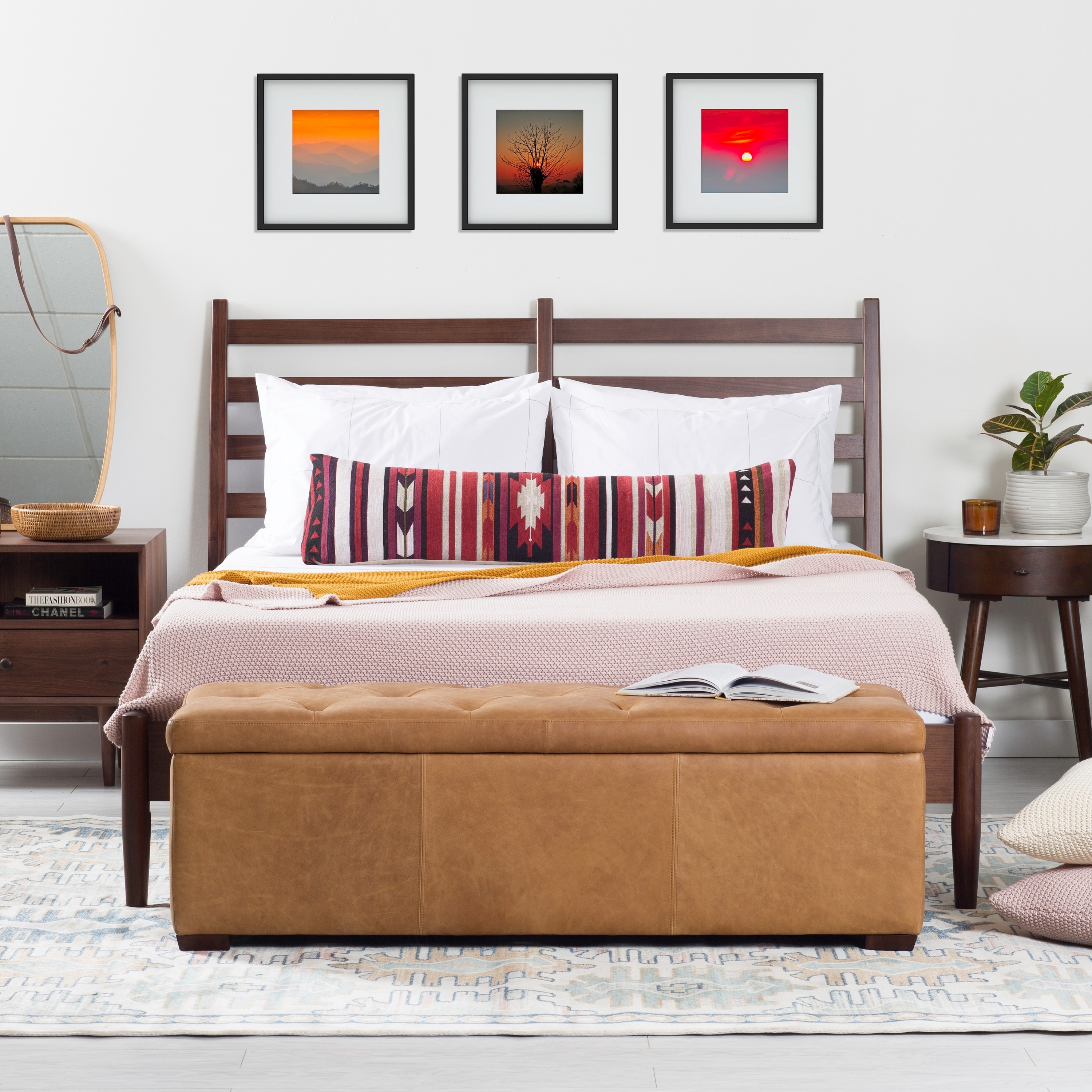 Poly & Bark Senja Storage Ottoman - Full Grain Genuine Italian Leather