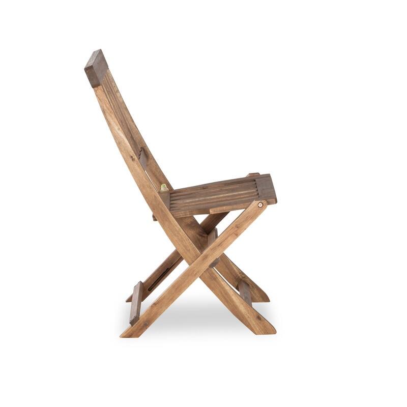 Linon Catalan Three-Piece Cafe Teak Set