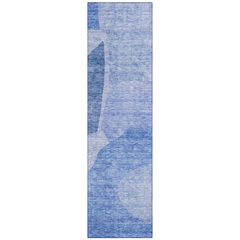 Machine Washable Indoor/ Outdoor Chantille Contemporary Abstract Rug