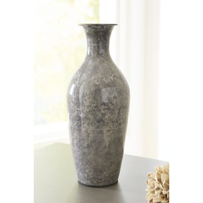 Signature Design by Ashley Brockwich Antique Gray Vase