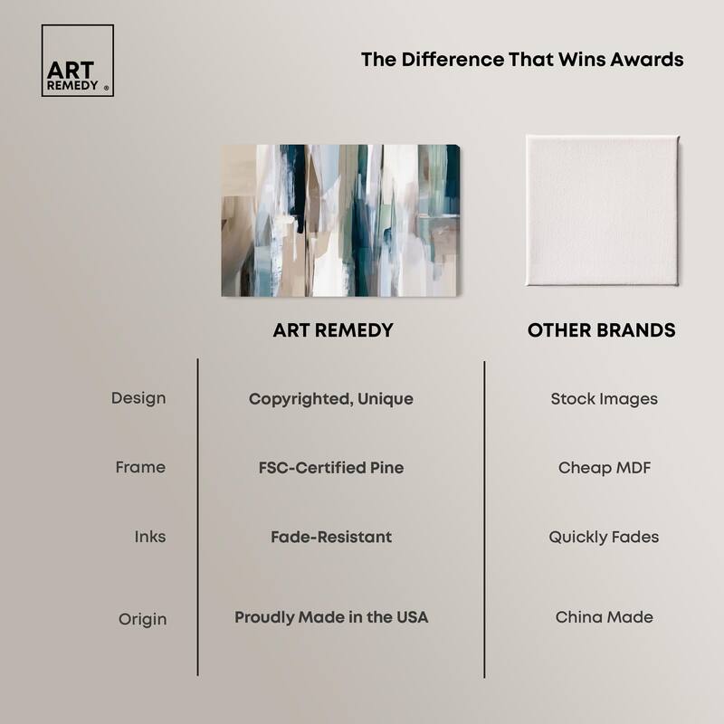 Color Columns Canvas by Art Remedy, Gallery Wrapped