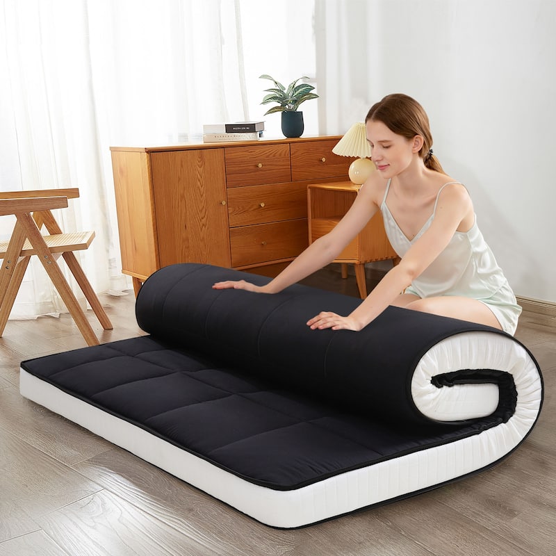 6-IN Thick Floor Futon Mattress,Topper Mattress Pad