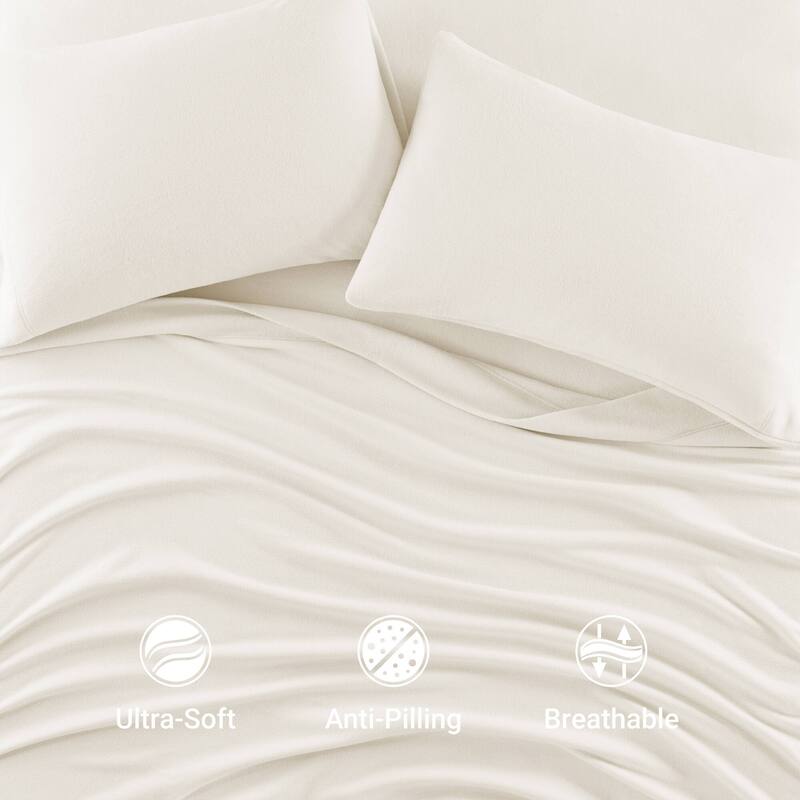 Madison Park Micro Fleece Bed Sheet Set