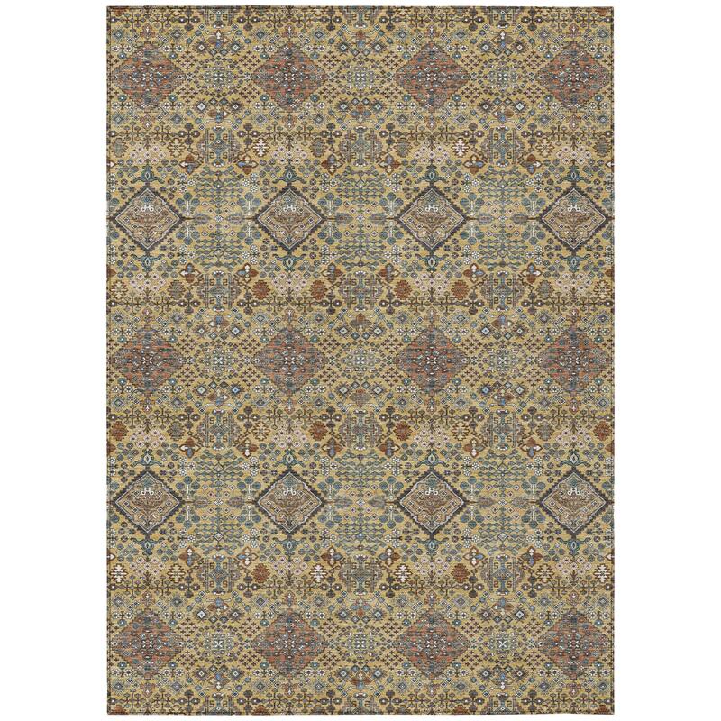 Machine Washable Indoor/ Outdoor Global Bidunga Chantille Rug