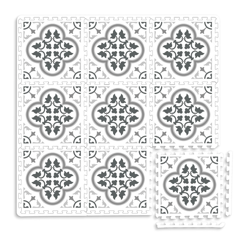 FloorPops Hamal Interlocking Floor Foam Tiles - 34.2in x 34.2in x 0.4in