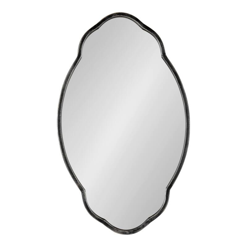 Kate and Laurel Magritte Scalloped Oval Wall Mirror