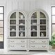 preview thumbnail 7 of 41, River Place Riverstone Curio Cabinet Double - White
