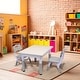 preview thumbnail 8 of 18, YUKOOL Kids Study Table and Chairs Set - Adjustable Height and Stylish Design
