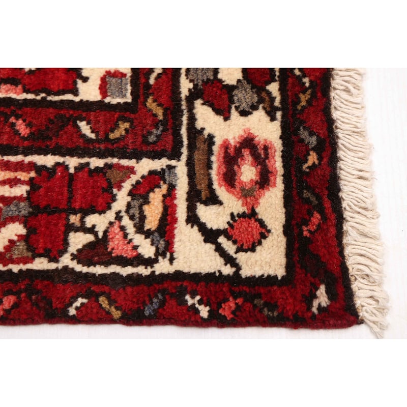 ECARPETGALLERY Hand-knotted Andelz Black, Red Wool Rug - 3'9 x 10'5