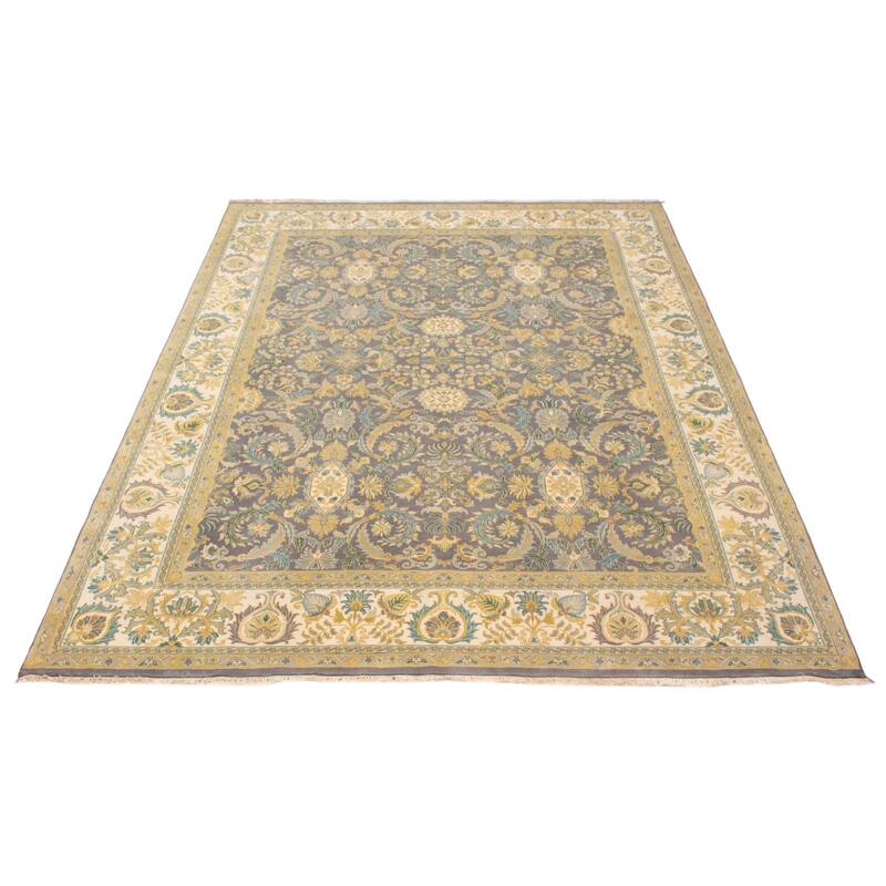 ECARPETGALLERY Hand-knotted Jamshidpour Grey Wool Rug - 7'8 x 10'2