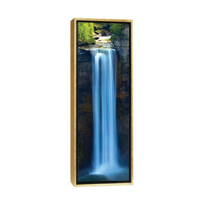 iCanvas "Vertical Water VII" by James McLoughlin Framed Canvas Print - 48x16 - Gold