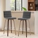 preview thumbnail 198 of 198, 26"/29" Faux Leather Swivel Bar/Counter Stools, Set of 2/3 Set of 2 - Grey - Bar Height