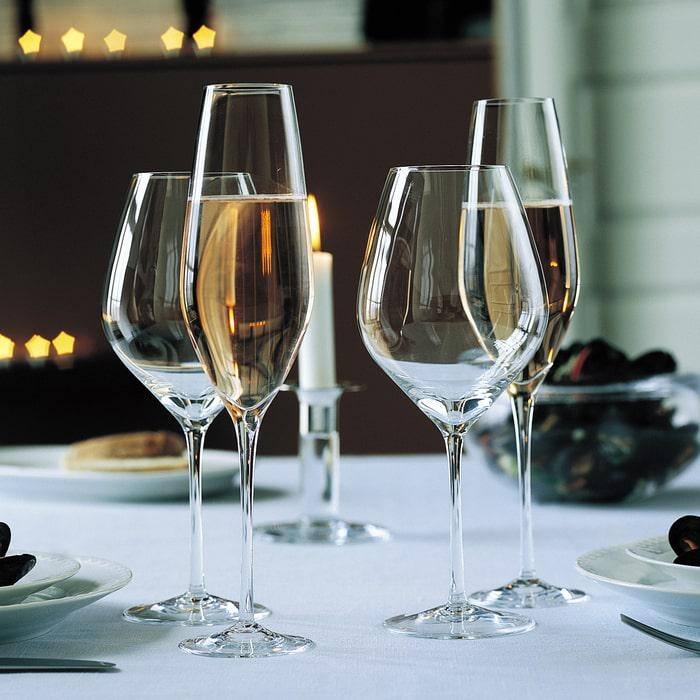 Holmegaard Cabernet Champagne Glass, Clear, 6 pcs. - 9.8 oz