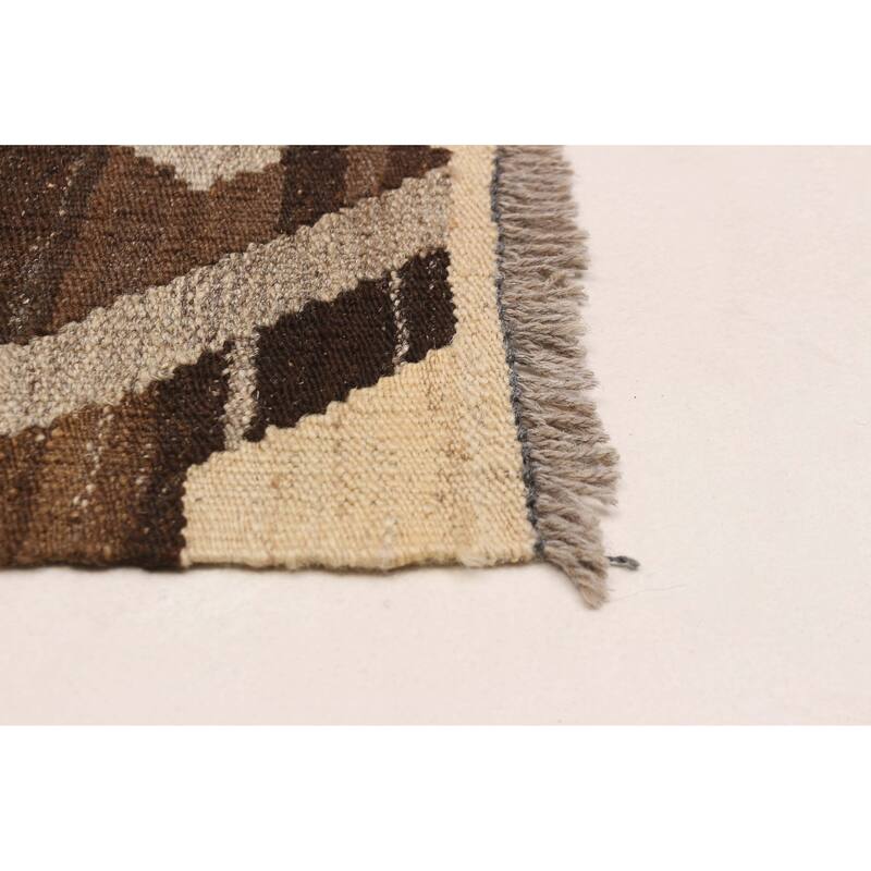 Sivas Brown Kilim 5'1" x 6'6" - 5'1 x 6'6